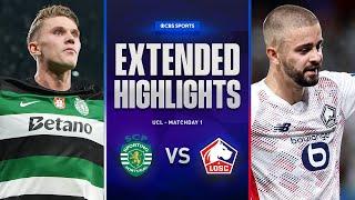 Sporting CP vs. Lille: Extended Highlights | UCL League Phase MD 1 | CBS Sports Golazo