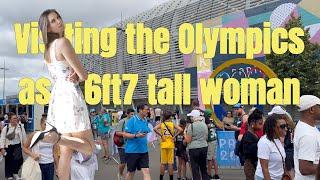 6ft7 tall woman visiting the Olympics in France