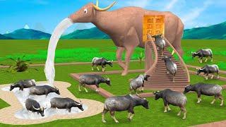 विशाल मिट्टी भैंस घर Giant Buffalo Mud House Comedy Video