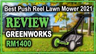 Greenworks RM1400 14-Inch Reel Mower Review - Best Push Reel Lawn Mower 2021