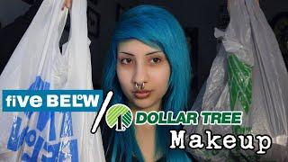 Doing a Full Face Using only Dollar Tree and Five Below Makeup