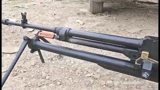 Самодельная модернизация 12,7 мм пулемёта «Утес» России