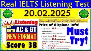 IELTS LISTENING PRACTICE TEST 2025 WITH ANSWERS | 20.02.2025