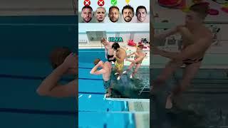 Walker VS Antony VS Neymar VS Bernardo Silva VS Ronaldo Fall to Water