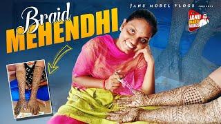 Bridal mehendhi||village work||gold facial|| home servicing||janu madel vlogs||