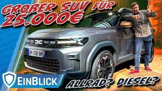 25.000€?! DACIA mischt den Markt auf!  Dacia Bigster - Ist der Neue ein großer Wurf?