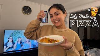 Lets Make Pizza Today (first Cooking Vlog with Husband ) Easy & Delicious Homemade Pizza Recipe 