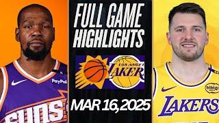 SUNS VS LAKERS FULL GAME HIGHLIGHTS NBA FULL GAME HIGHLIGHTS TODAY MARCH 16, 2025 I 2K25