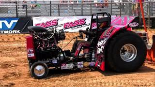 Pro Pulling 2019: Super Farm Tractors and Mini Rods pulling in Goshen, IN