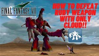 How To Defeat RUBY WEAPON - Final Fantasy VII Walkthrough Part 31| PS4 Pro