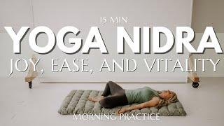 15 Minute Morning Yoga Nidra | Morning Energy | Ocean Sounds