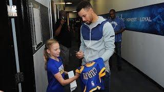 Curry Meets 9-Year-Old Fan