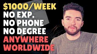 $1000/Week NO EXPERIENCE Work-From-Anywhere Remote Jobs No Phone Calls No Degree 2022