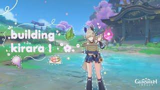 building kirara !  ⋆⸜ ˚ | cozy genshin impact gameplay