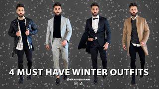 4 WINTER ESSENTIAL OUTFITS | MENS FASHION | NANDO SIRIANNI