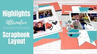 Double Page Scrapbook Layout Idea / VIP Highlights