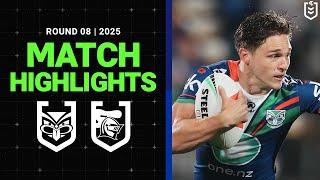 NRL Match Highlights 2025 | Warriors v Knights | Round 8