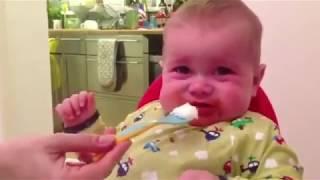 Funny Baby Reaction to Spicy Foods Compilation