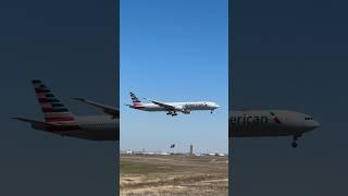 American Airlines 777-300ER Landing at DFW #shorts