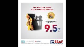 Realize your dreams with the power of ESAF Gold Loan, with interest rates as low as 9.5% p.a.