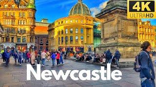 Newcastle upon tyne city tour. 4K