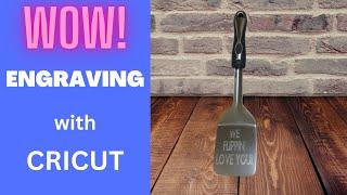 Engraving a Spatula from Dollar Tree with your Cricut Tutorial