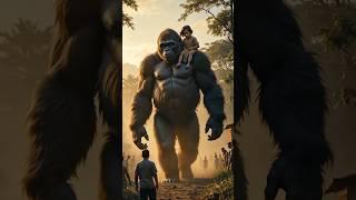 "The Silent Hero: Gorilla's Humanity" #ai #cartoon