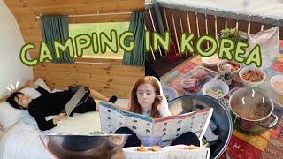 Camping with my Husband in Korea (he's not a fan of nature) caravan life in incheon VLOG