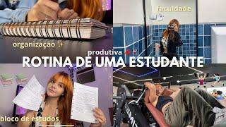 ROTINA DE UMA ESTUDANTE  study vlog, trabalhos, motivação ‍️