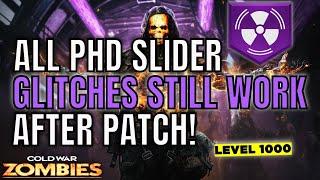 ALL PHD SLIDER GLITCHES STILL WORK AFTER PATCH! Level Up Fast In Cold War Zombies! Cold War Glitches
