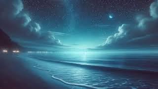 Serene Ocean Waves Under the Starry Sky | Relaxing Sleep Sounds for Deep Rest