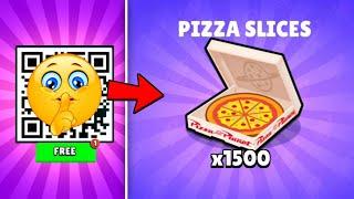 FREE! x1500 PIZZA SLICES (FREE GIFTS) QR CODE | BRAWL STARS QR CODES 2025 | BRAWL STARS NEW UPDATE