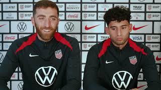 USMNT GOALKEEPER MATT TURNER & FORWARD RICARDO PEPI talk prior to Nations League matches vs Jamaica