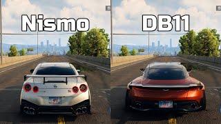 NFS Unbound: Nissan GTR Nismo vs Aston Martin DB11 - WHICH IS FASTEST (Drag Race)