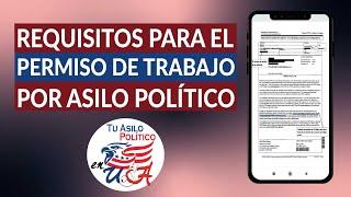 ¿Cuáles son los requisitos para el PERMISO DE TRABAJO categoría c08 por asilo político?