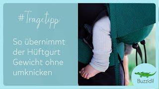 Babytrage Hüftgurt - so übernimmt er Gewicht ohne Umknicken | Buzzidil Trageberatung