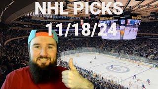 Free NHL Picks Today 11/18/24