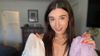 TRANSPARENT 4K Lingerie TRY ON With Mirror View!