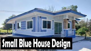 One Storey Unique Small Blue House Design - House Love Home