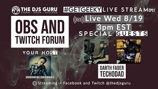 How to DJ on Twitch using OBS - Tutorial on proper computer, video cameras, interfaces, lighting!