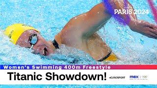 BREATHTAKING ‍️ | Women's Swimming 400m Freestyle Highlights | Paris Olympics 2024 | #Paris2024