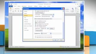 How to turn on the automatic spell check in Microsoft® Word 2010: