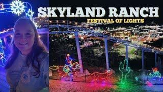 View CHRISTMAS LIGHTS from a CHAIRLIFT at Skyland Ranch in Sevierville, Tennessee! ️