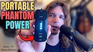 Compact/Battery-Powered PHANTOM POWER SUPPLY - XVive P1 Demo/Overview