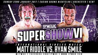 Matt Riddle vs. Ryan Smile - International Singles Match