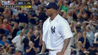 BOS@NYY: Sabathia whiffs Ortiz, showcases enthusiasm