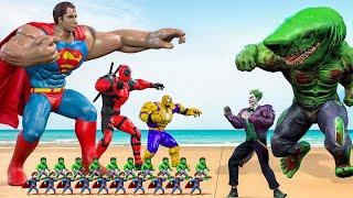 Recuse Team SUPERMAN Vs SHARK HULK, JOKER: Who Is The King Of Super Heroes ? | LIVE STORY ACTION