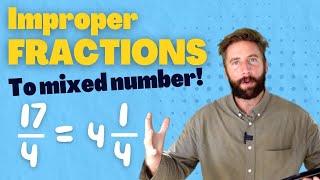 Converting Improper Fractions To Mixed Numbers | The Maths Guy