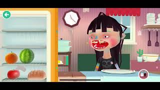 Toca kitchen 2 girl puffy cheeks 3