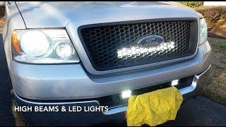 How I Wired My LED Lights Into My Highbeams With a Switch